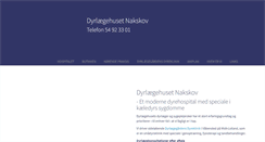 Desktop Screenshot of dyrlaegehusetnakskov.dk