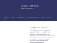 Tablet Screenshot of dyrlaegehusetnakskov.dk